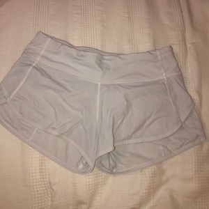 Lululemon size 4 white shorts